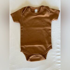 Colored Organics Short Sleeve Afton Bodysuit - Ginger